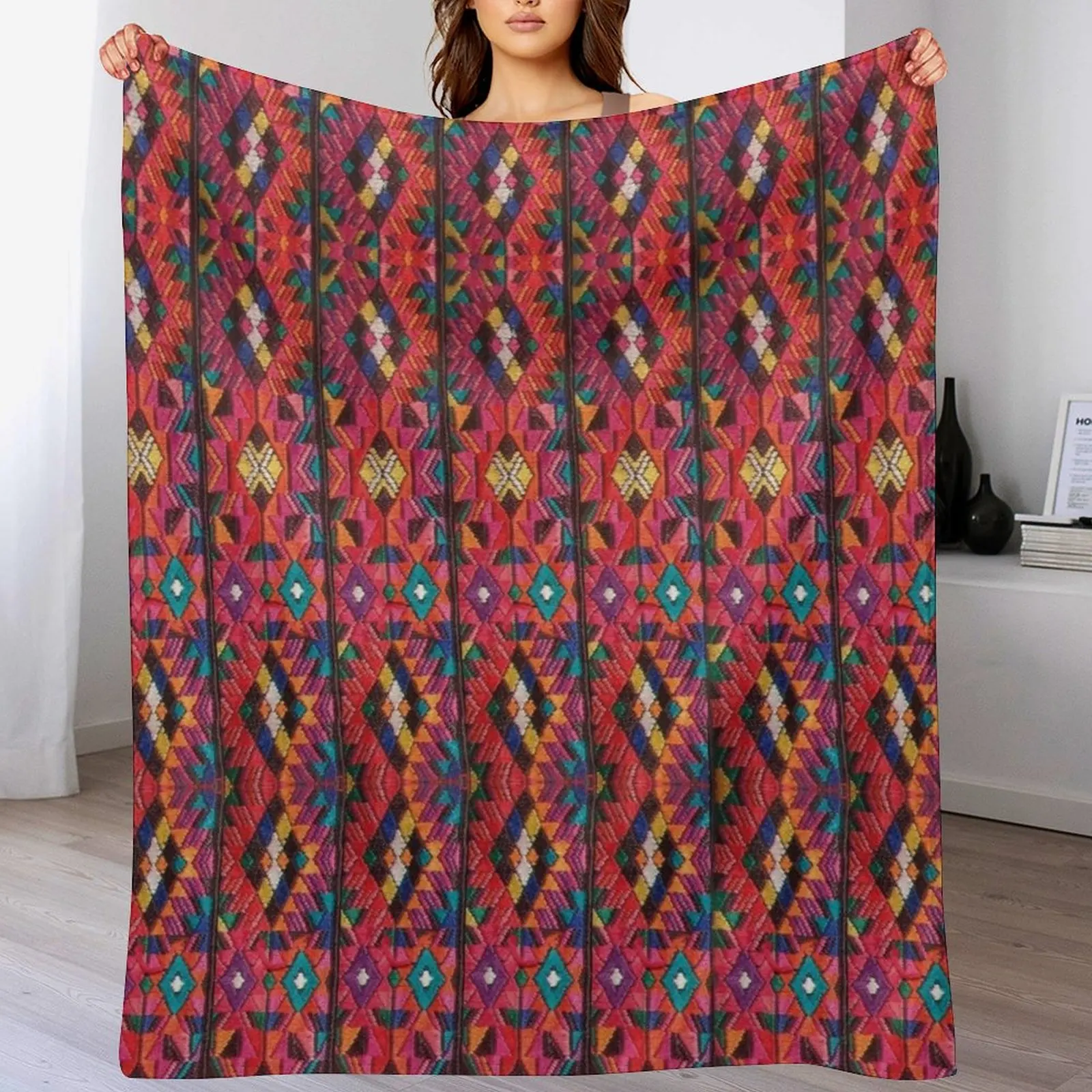 Mayan Kite Katun Mayan Designs Throw Blanket Weighted Warm Soft Plaid valentine gift ideas Blankets