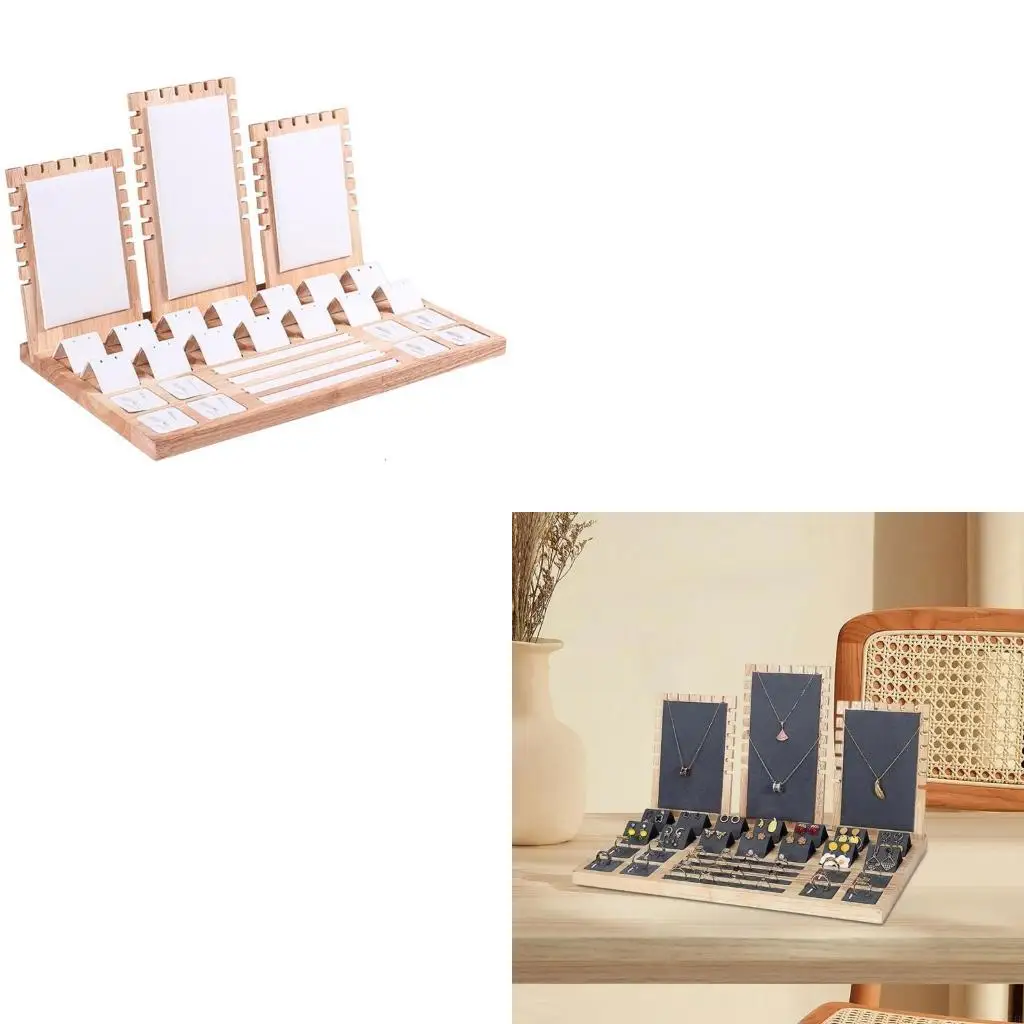 

Универсальная витрина для ювелирных изделий, удобный держатель для ювелирных изделий, пылезащитный дизайн, серьги, ожерелья,