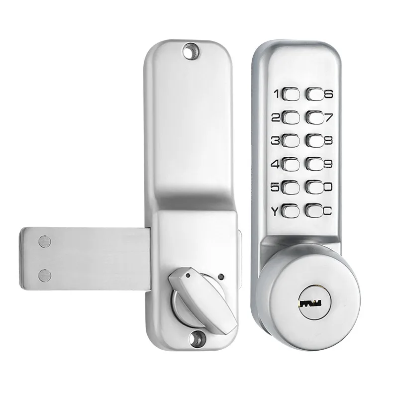 

Zinc Alloy Waterproof And Rust-proof Without Electricity Mechanical Combination Lock Outdoor Courtyard Door Fence Door Iron Door
