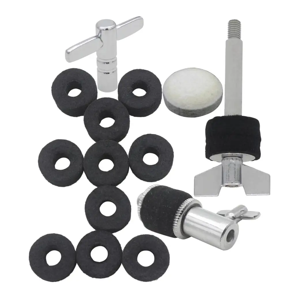 Cymbal Accessories Felt Washers Hi Hat Stand Clutch Mount Screw Drum Cymbal Stacker for Drum Kit