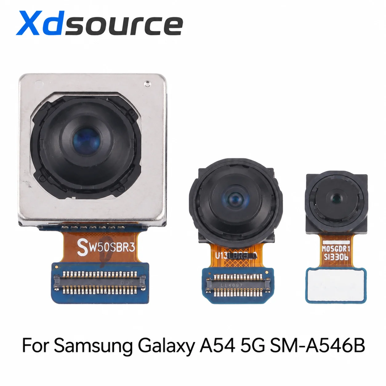 Camera Set For Samsung Galaxy A54 5G SM-A546B Macro + Wide + Back Camera