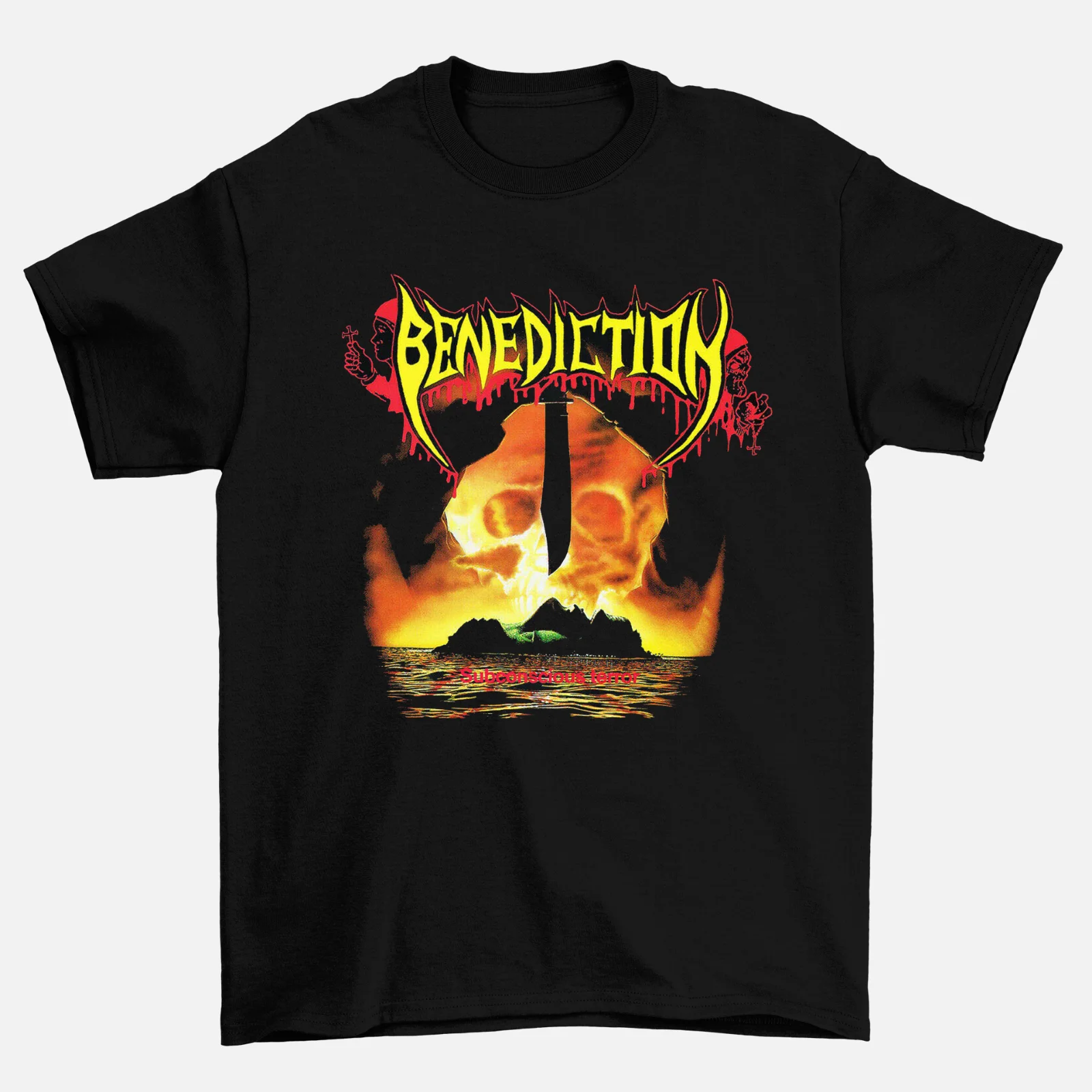 Benediction Subconscious Terror Album Cover Black Men S-234XL T-shirt J764