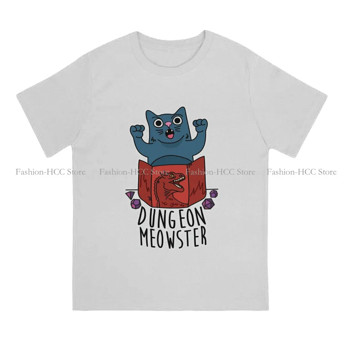 Dungeon  Meowster Cute Special Polyester TShirt DND Game Top Quality Creative Clothes  T Shirt