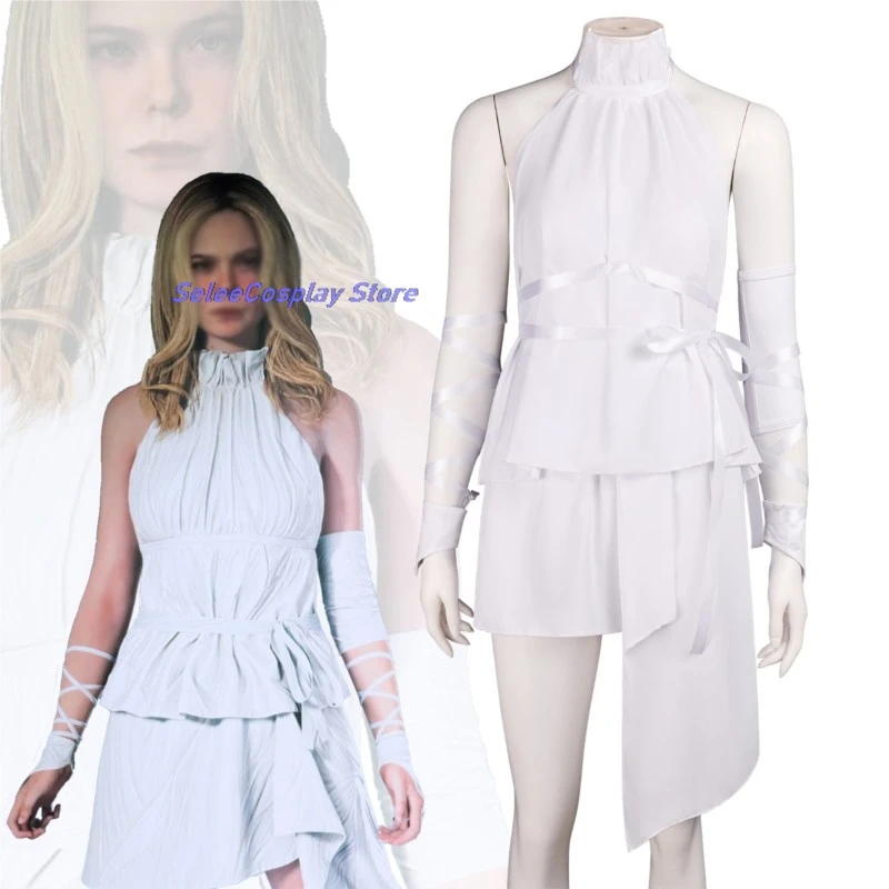 Disfraz de Carnaval para Adulto Death Stranding GAME 2: On the Beach Tomorrow Cosplay 2026 Vestido Blanco Fanning Same