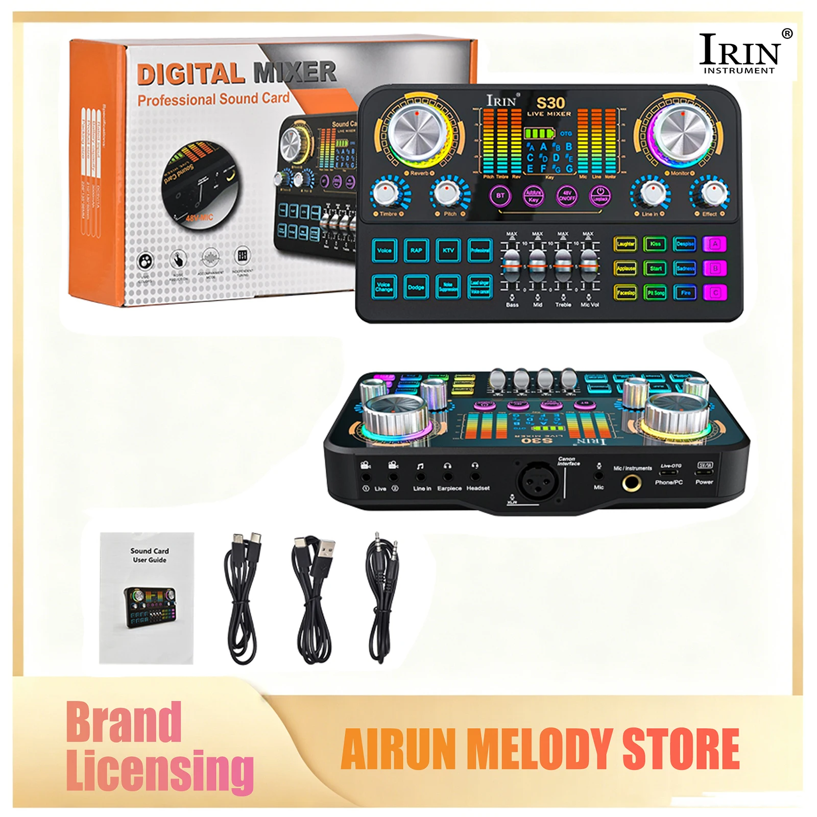 Audio Music Dj - Karta dźwiękowa IRIN S30 do transmisji