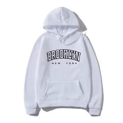 1898 Brooklyn New York Print Hoodies Creativity Casual Clothing Autumn Winter Fashion Women's Sweatshirts Hoodie Unisex Clothes