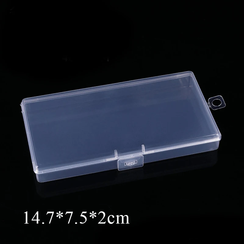 Plastic Box Transparent Jewelry Organizer Sample Box Small Tool Storage Box Nail Enhancement Tool Box Mobile Phone Repair Case