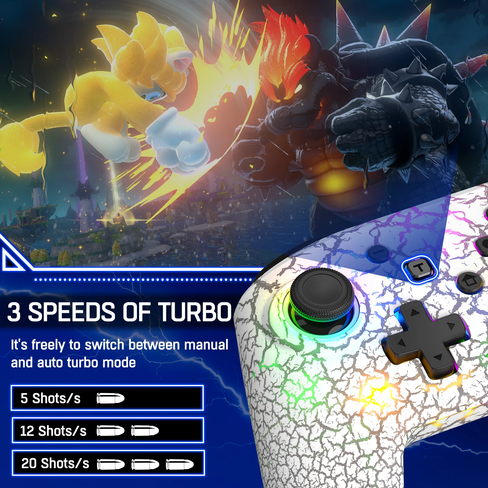 Gamepad Nirkabel untuk Nintendo Switch/Switch OLED. Konsol Sakelar Lite Kontroler Pro untuk Koneksi Kabel Android/Ios untuk PC/Steam