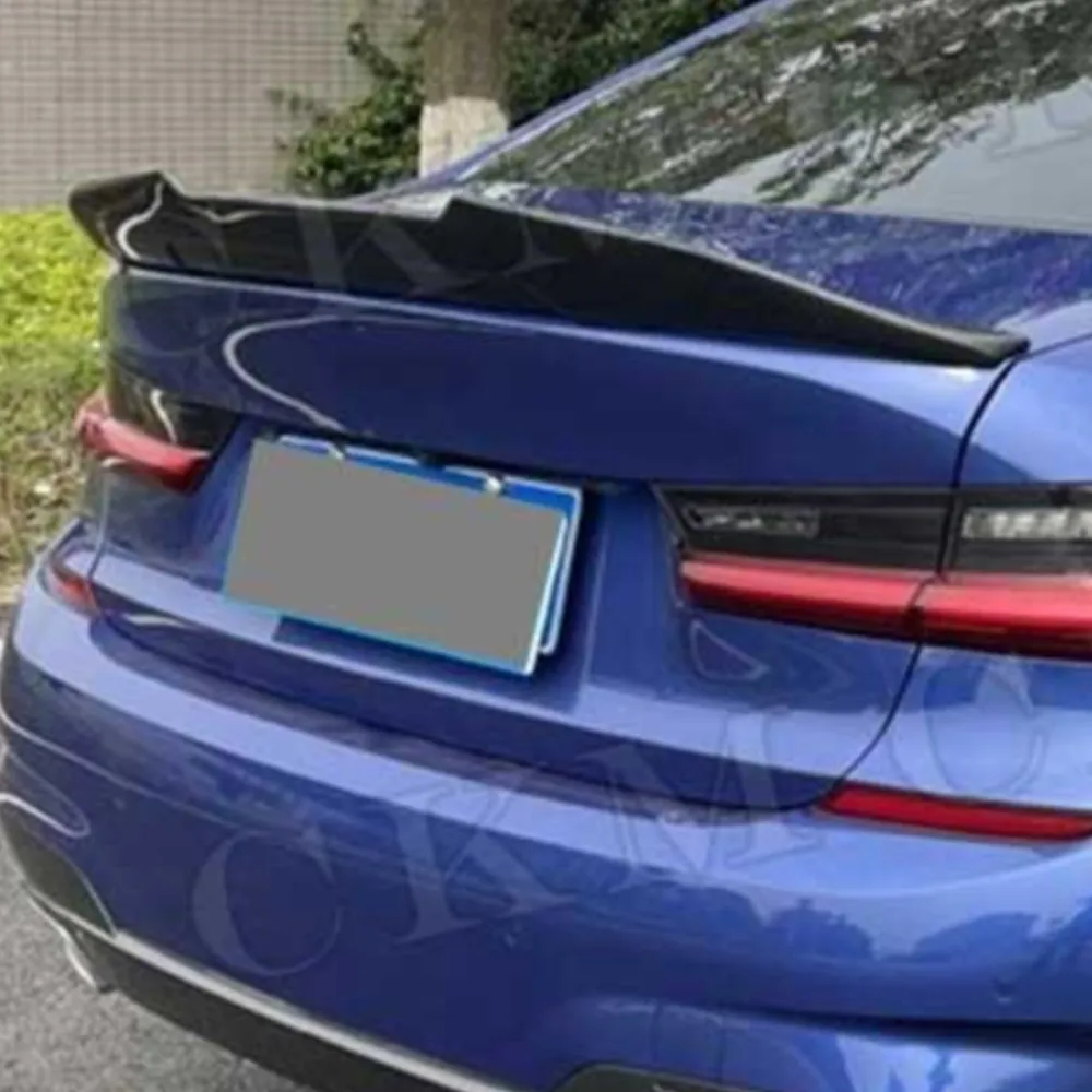 

Задний спойлер на крышку багажника, карбоновое волокно, для BMW 3 серии E90 седан 2006-2011, глянцевый черный ABS