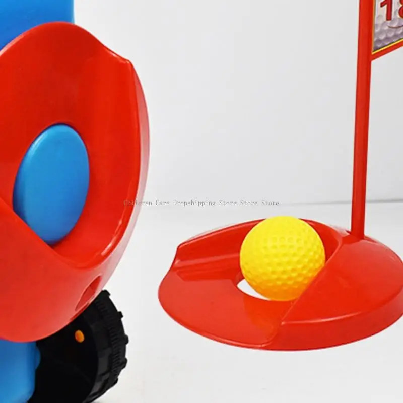 Conjunto interativo golfe júnior 9pcs clubes plásticos brinquedos bola para crianças diversão