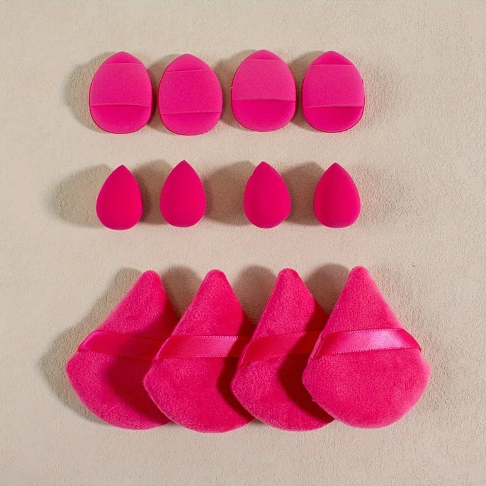 12 Uds esponja de maquillaje licuadora juego de huevos de belleza esponjas para base crema líquida esponjas cosméticas mujeres accesorios de maquillaje herramientas de belleza