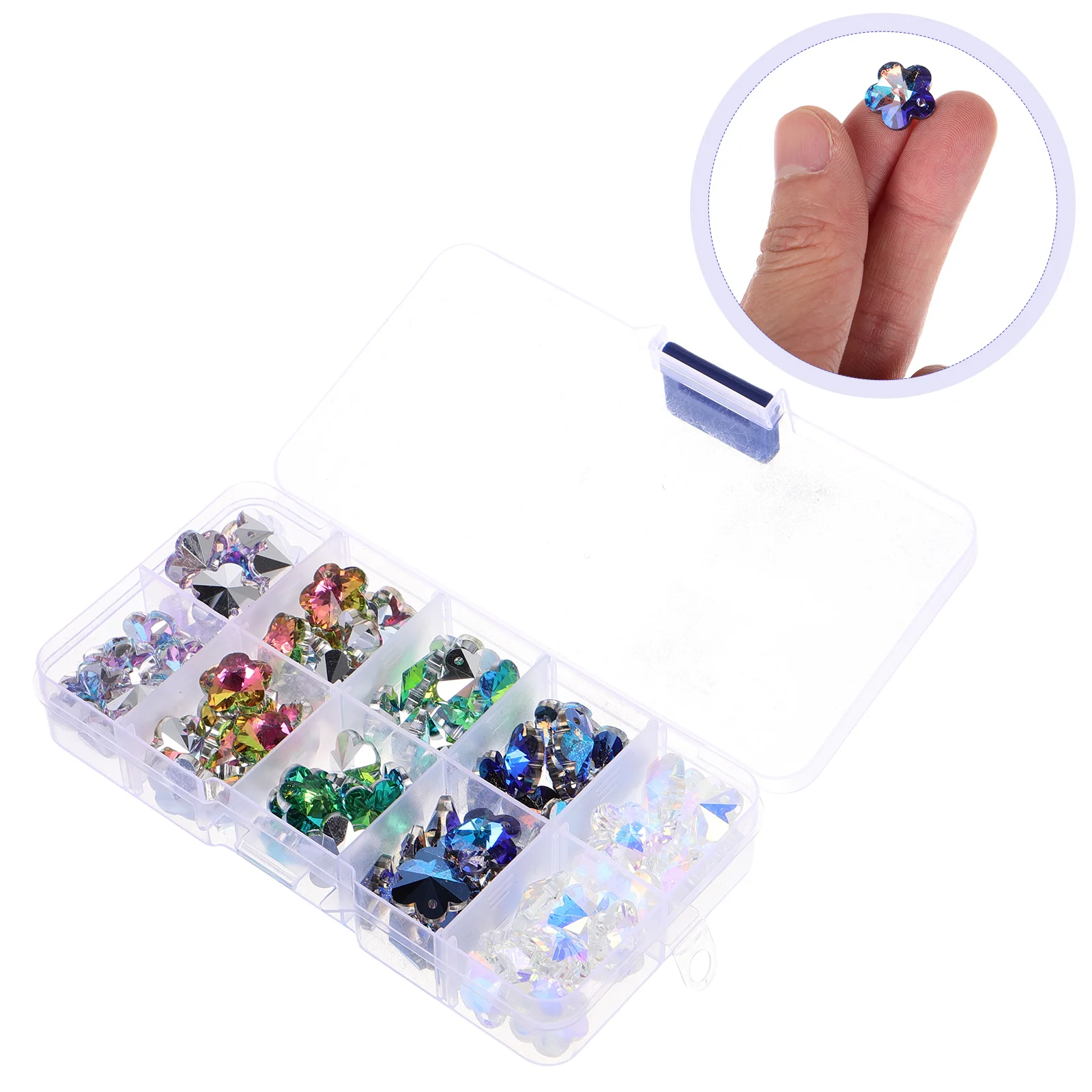 

Crystal Five-pointed Star Plum Blossom Bead Charm Bracelet Beads for Jewelry Making