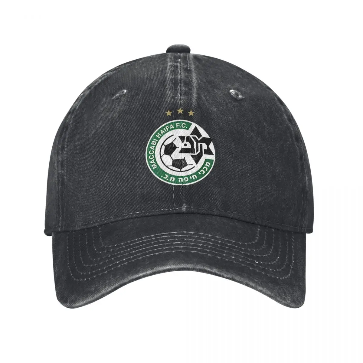 Maccabi Haifa Multicolor Hat Peaked Women's Cap NEW 3 STARS FC LOGO 2024 Personalized Visor Protection Hats