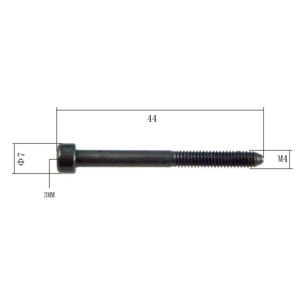 Electric Guitar Bass Accessory Black Hex Lock Saddle Screws Bridge Part for 6 String Electric Guitar