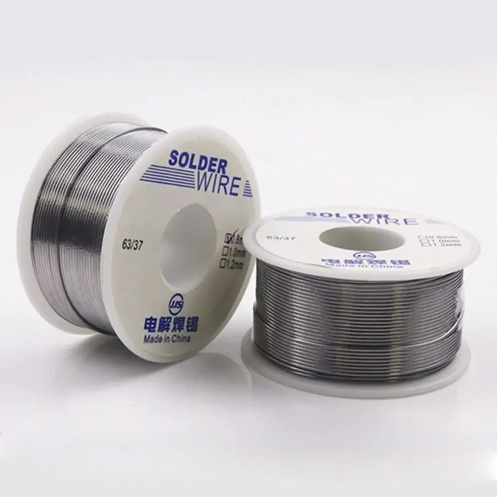 NEW 100g 0.6/0.8/1/1.2 63/37 FLUX 2.0% 45FT Tin Lead Tin Wire Melt Rosin Core Solder Soldering Wire Roll No-clean