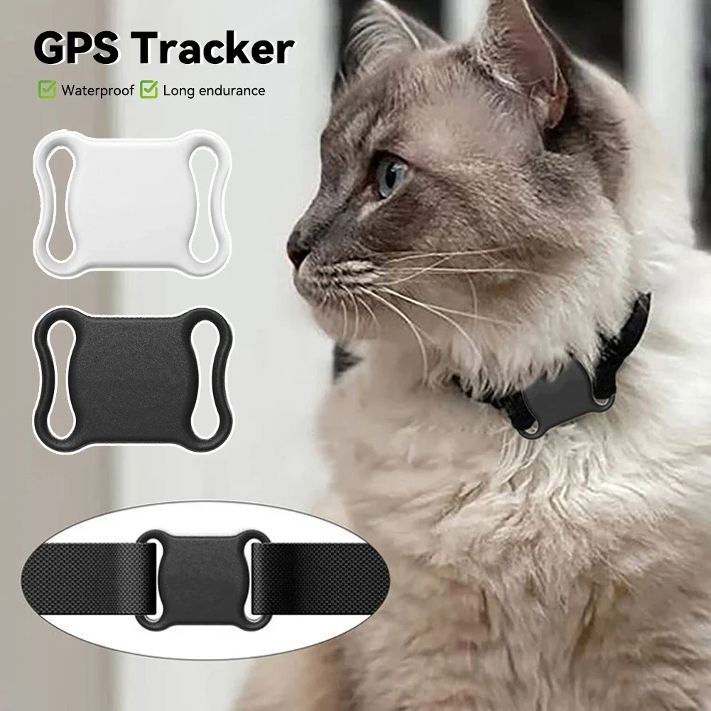 GPS Smart Pet Locator Waterproof Mini GPS Tracker Anti-Lost Bluetooth Locator Tracking Collar with LED Light for Pet Cats Dogs