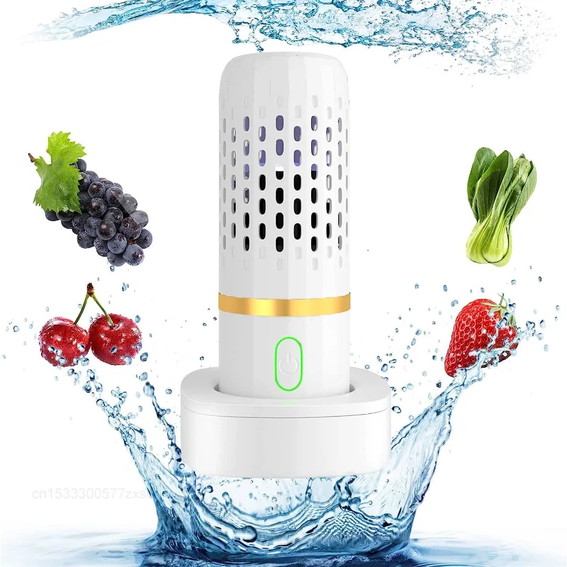 

Xiaomi Portable Fruit Vegetable Washing Machine Rechargable Cleaning Rice Meat Food Purifier Remove Reside Wireless Food Clean