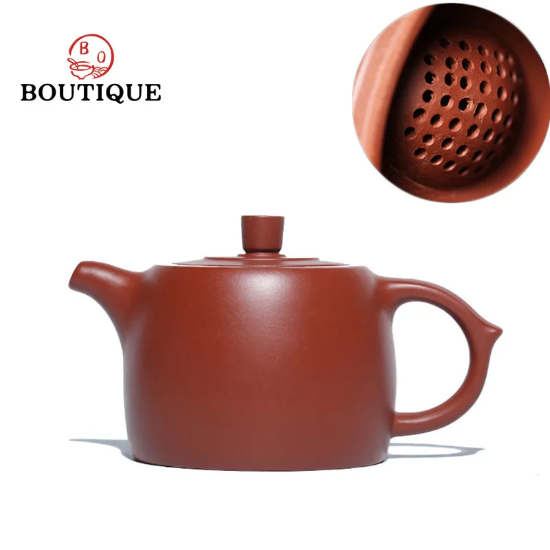 

200ml Yixing Authentic Purple Clay Teapots Ball Hole Filter Tea Pot Kettle Raw Ore Dahongpao Mud Handmade Zisha Tea Set Gifts