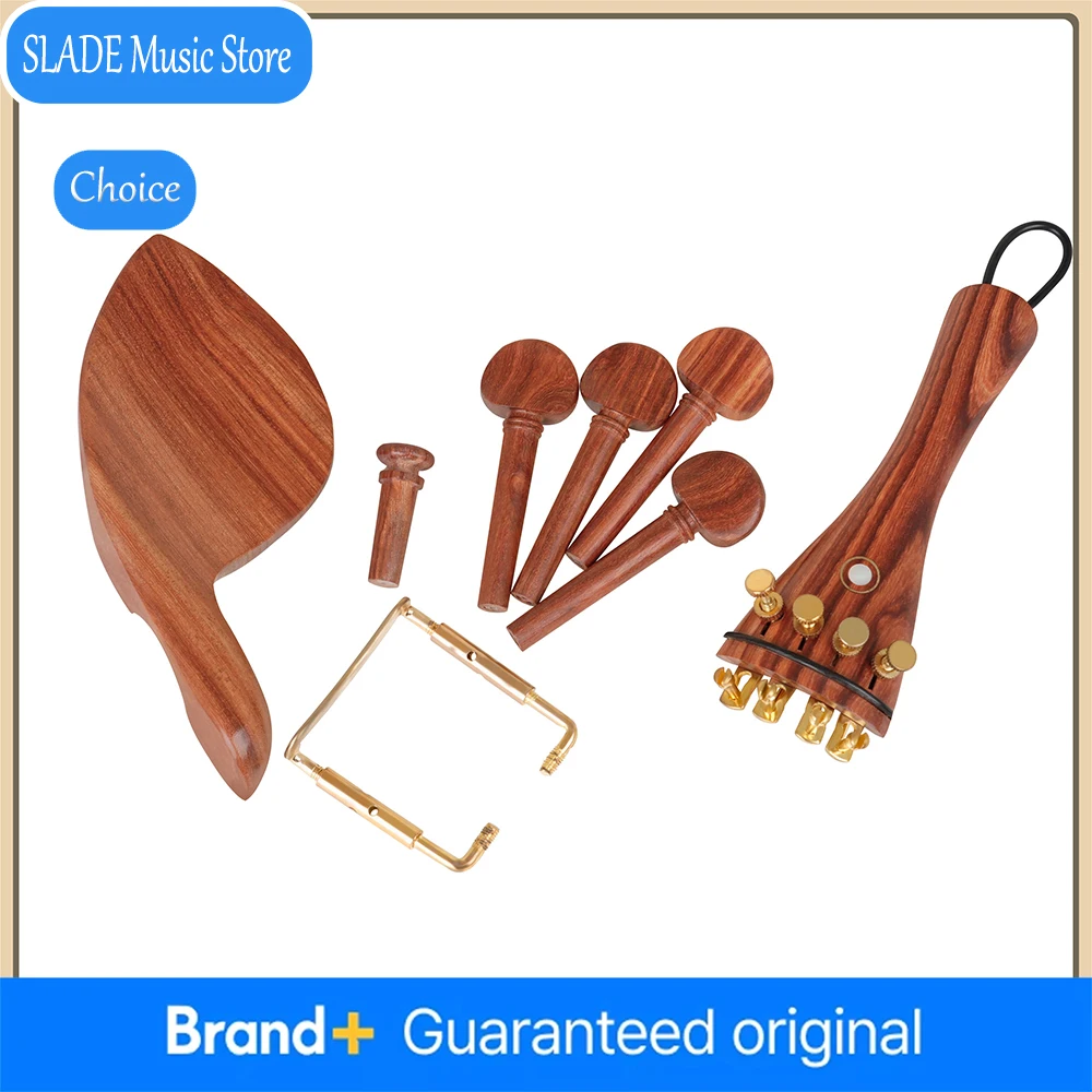 

Комплект SLADE 1set из 4/4-дюймовых деталей для скрипки из древесины жужубы: высококачественный струнонапрягатель, колки для настройки, концевой штифт, подбородник (держатель подбородка) для струнных инструментов.