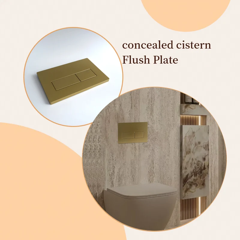 Dual-Flush Actuator Plate for Concealed Cisterns UP300 / UP320 / UP720 Compatible with Geberit Sigma01/20/30 easy to clean