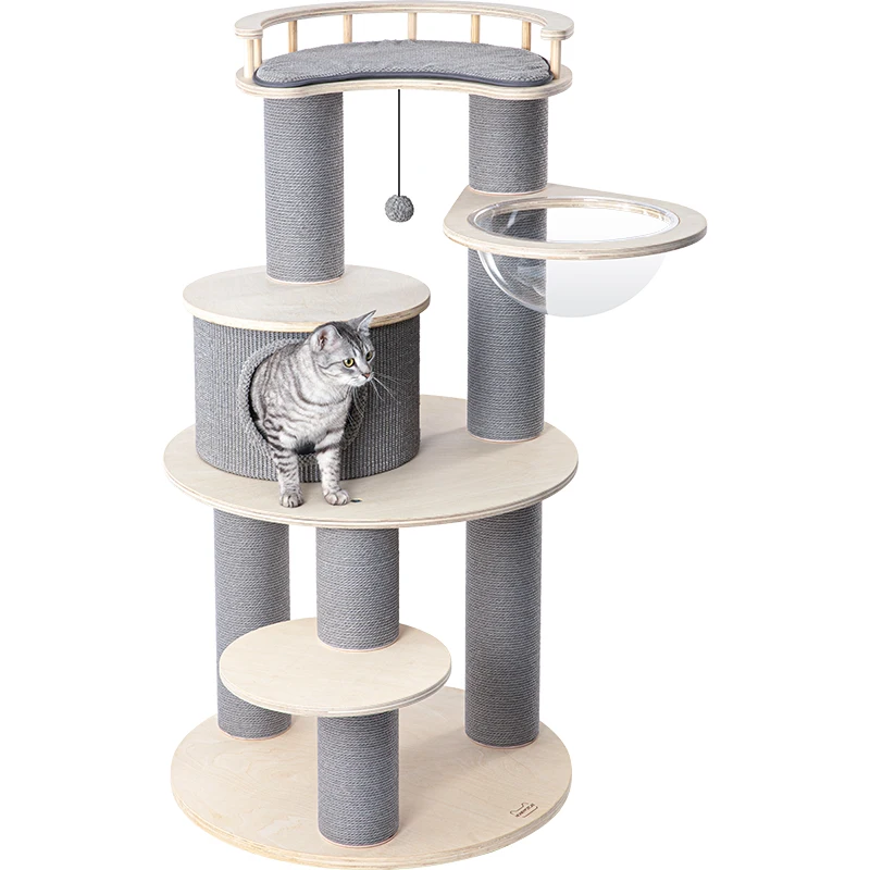 

Интерактивные игрушки для кошачьего дерева с доской для царапин из натурального сизаля, дом для кошек, роскошный дом для домашних животных, башня
