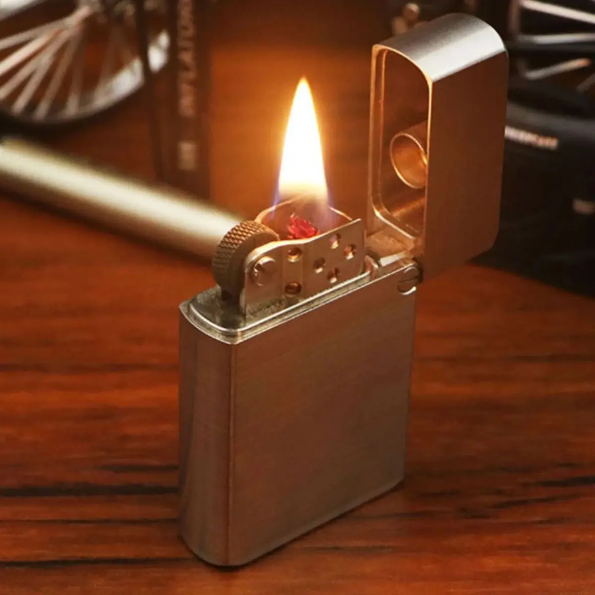 Ncn High-End Rare Fuel Lighter Stainless Steel Precision Made Kerosene Lighter Gift Long Endurance Gift Box Packaging