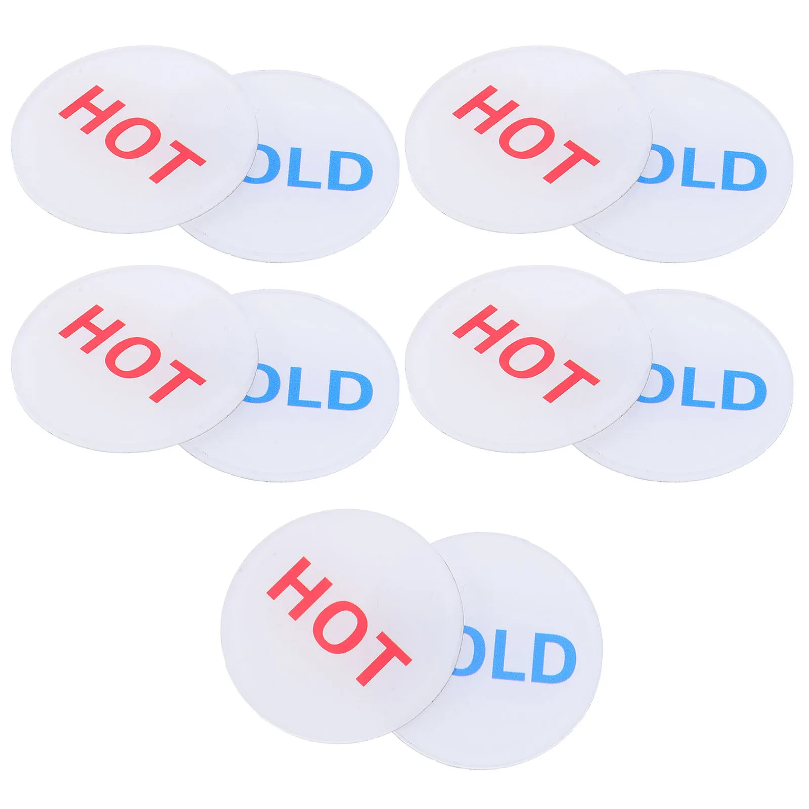 10Pcs Hot Cold Water Indicator Stickers Waterproof Adhesive Labels for Faucet Sink Bathroom Kitchen Tap Signs Sink Labels