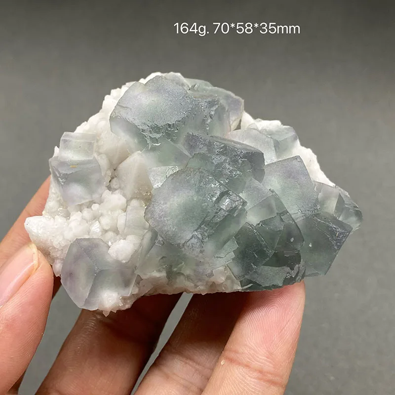 100% natural purple window green fluorite and candle crystal symbiotic original mineral specimen