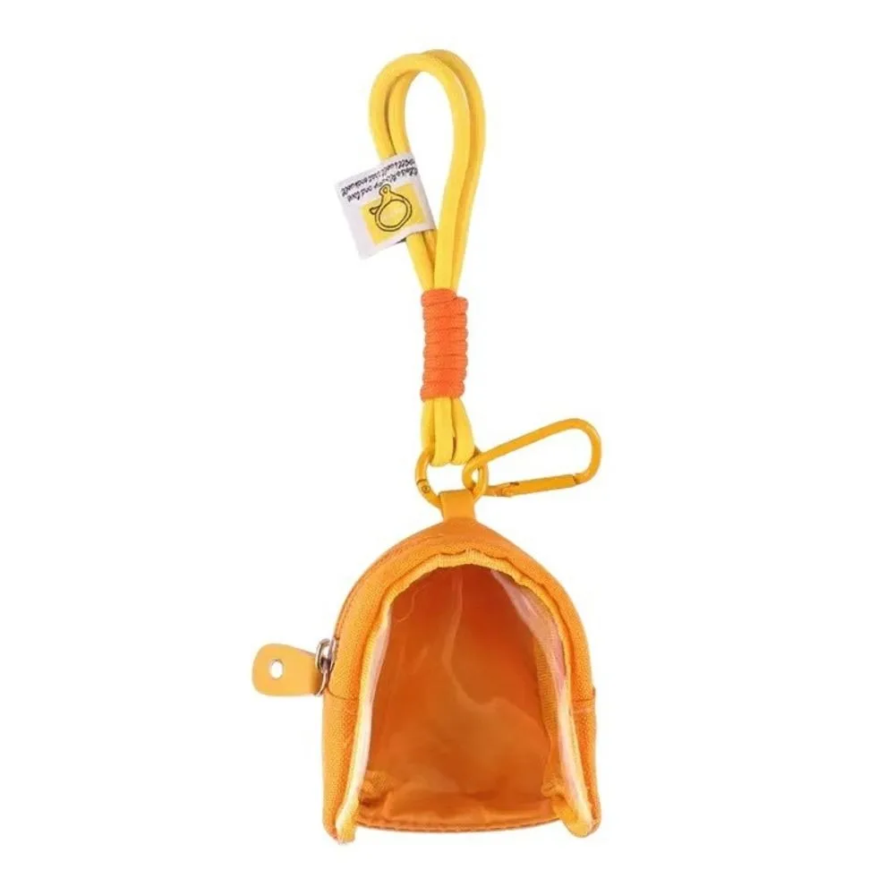 Multifunctional Mini Transparent Storage Bag Clear Window with Lanyard Portable Display Bag Storage Pouch Backpack Decoration