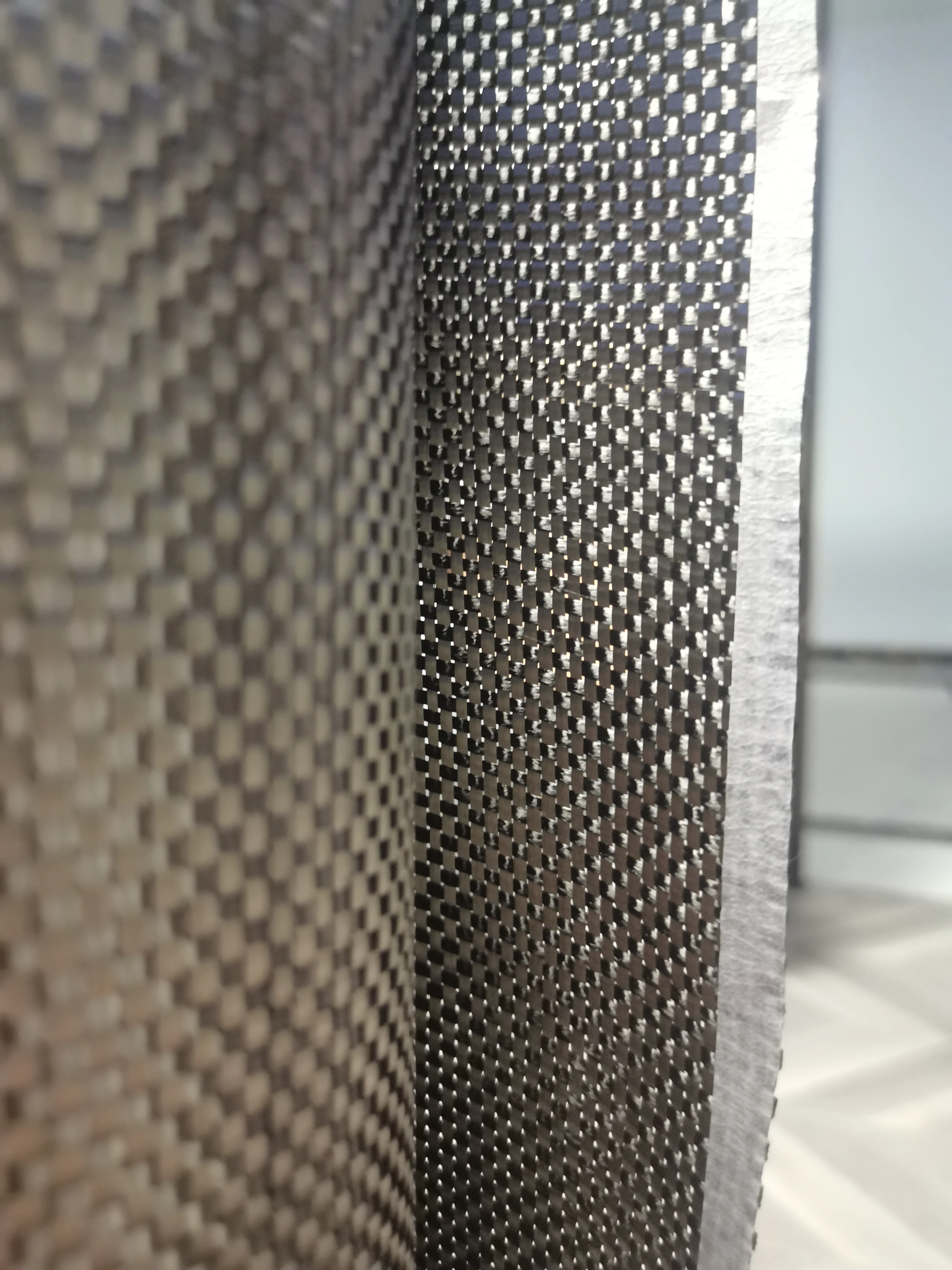 3K 200GSM Plain Carbon Fiber Cloth, neat woven style fabric for polymer product casting and composite forming processing