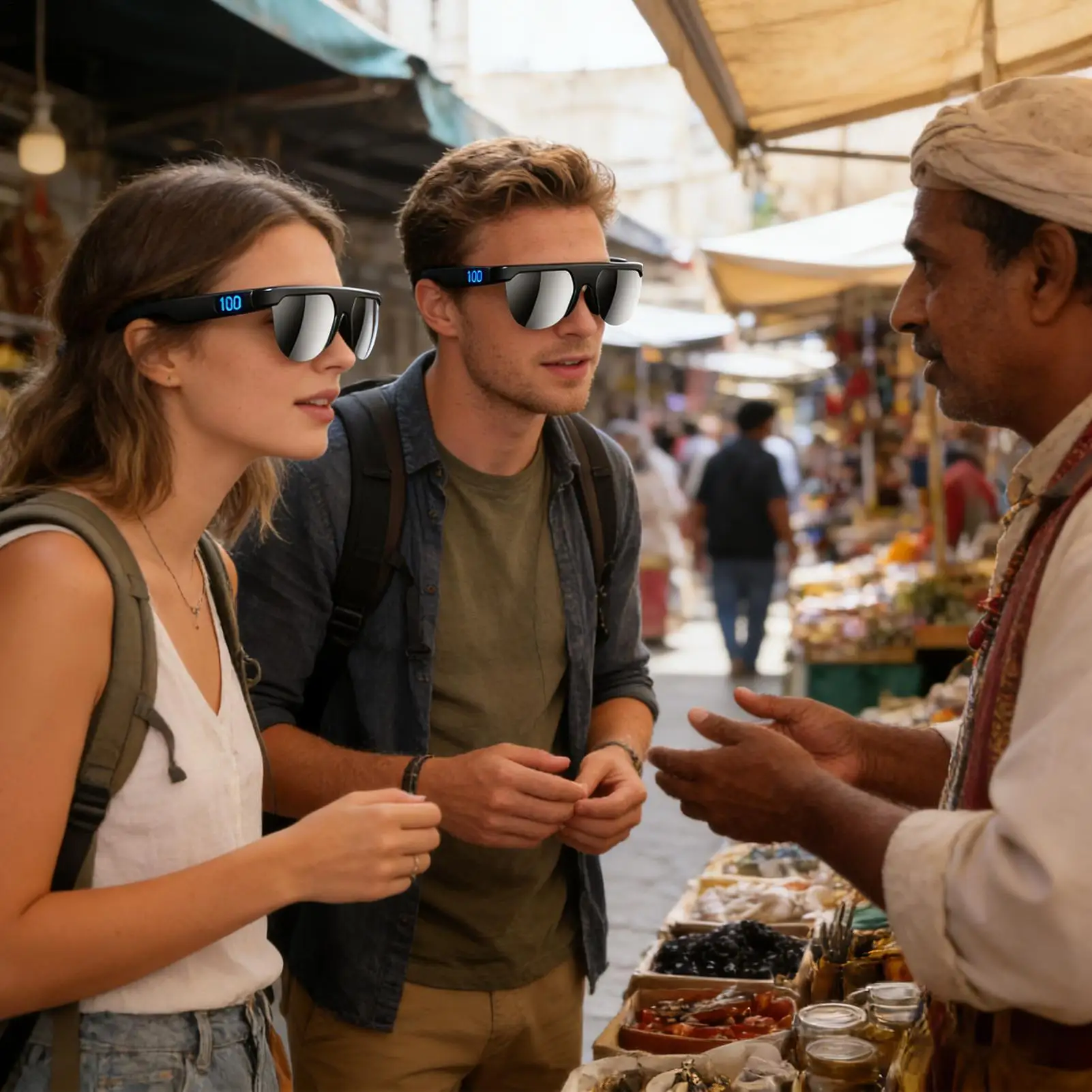 

Умные AI-очки с беспроводным переводом, смарт-очки для путешествий, бизнеса, встреч на открытом воздухе и конференций