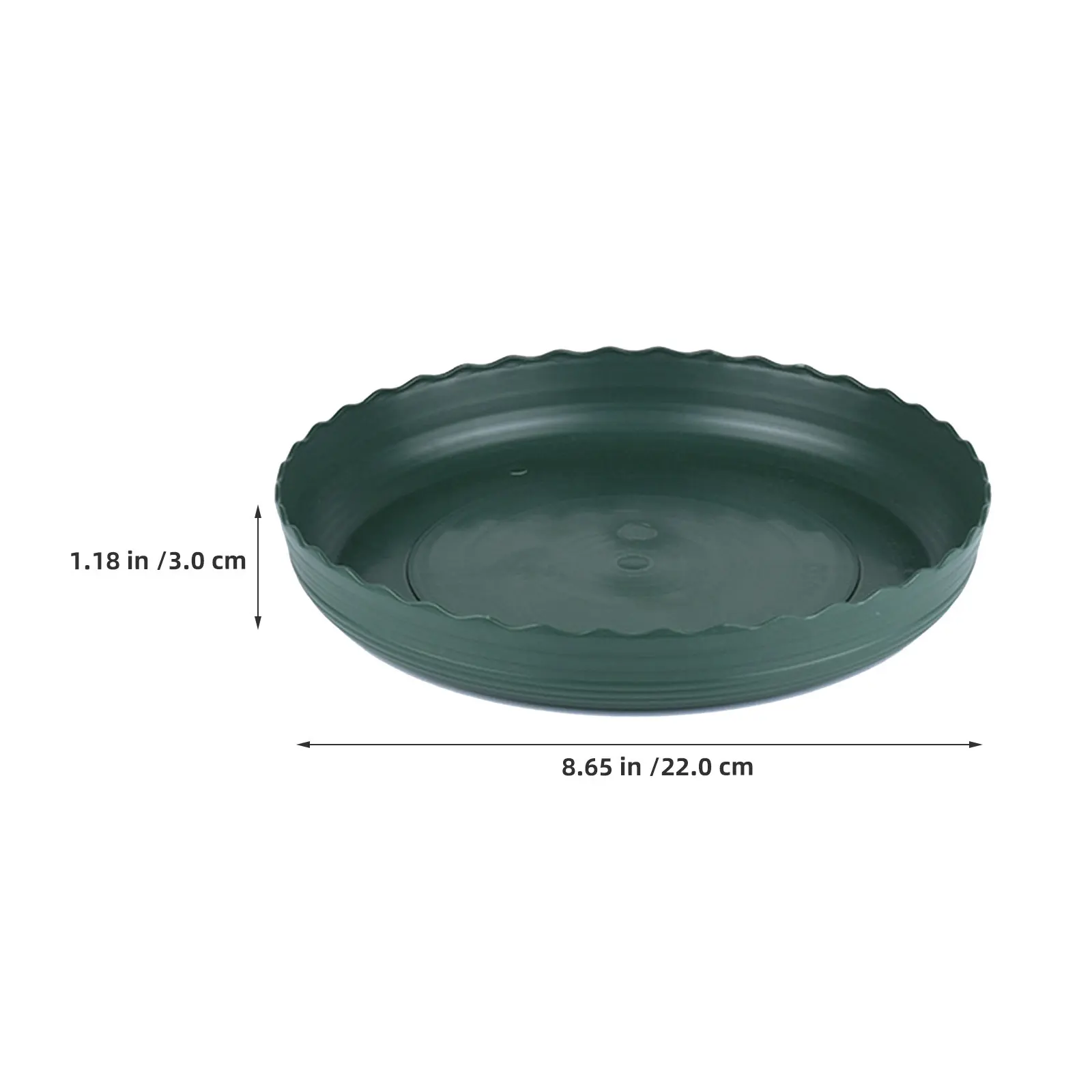 Ceramic Plant Pot Saucer Tray for Indoor Plants – Waterproof Flower Dish Garden Accessory