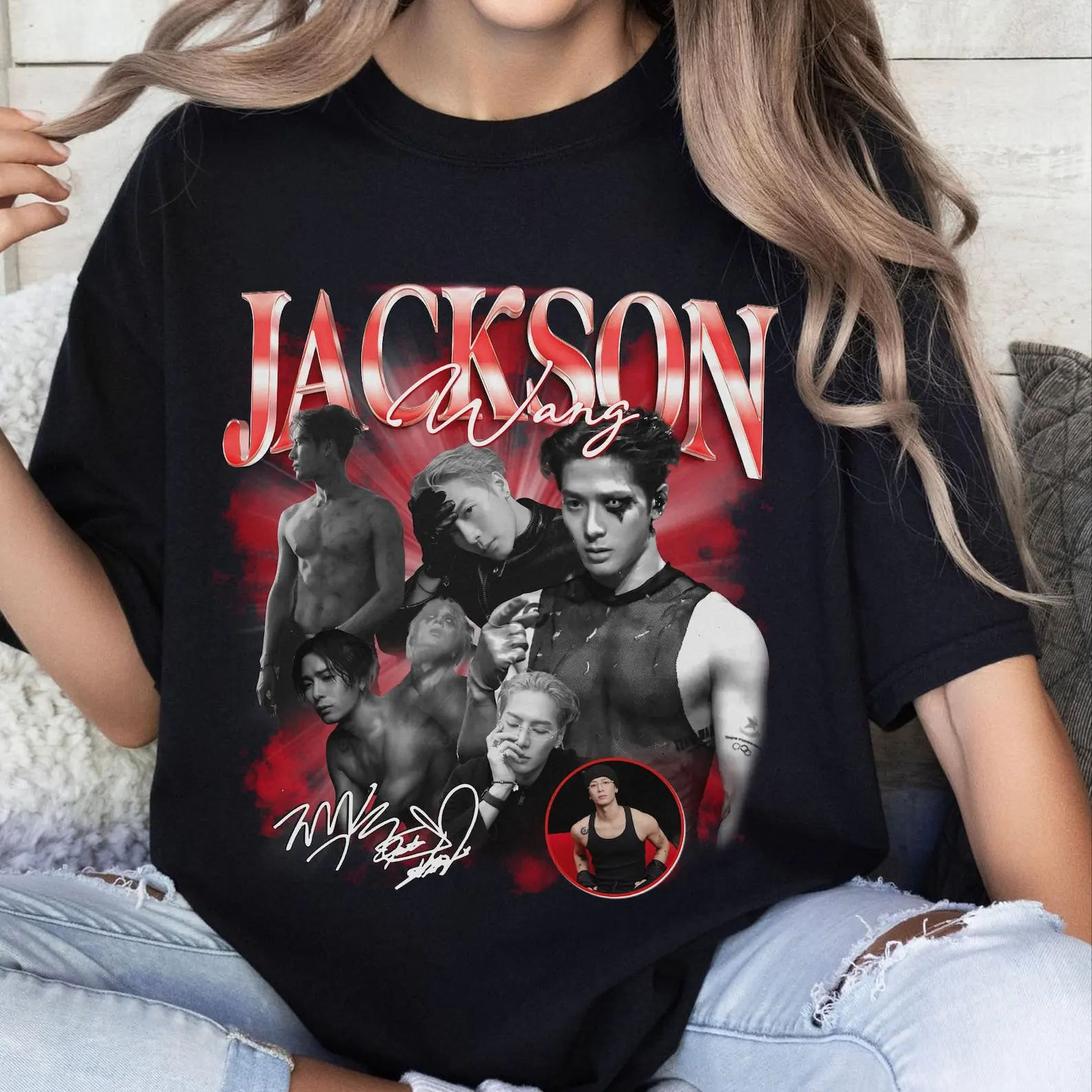Jackson Wang Retro Vintage Shirt Got7  Retro Bootleg  Magic Man 2 World Tour Shirt Kpop Merch