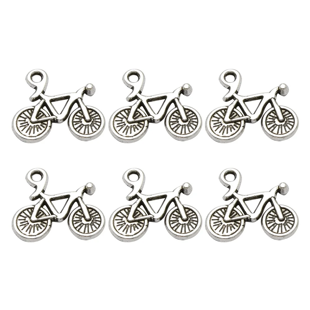 

50 Pcs Bicycle Pendant Ornaments Charm Jewelry Making Pendants Alloy DIY Charms