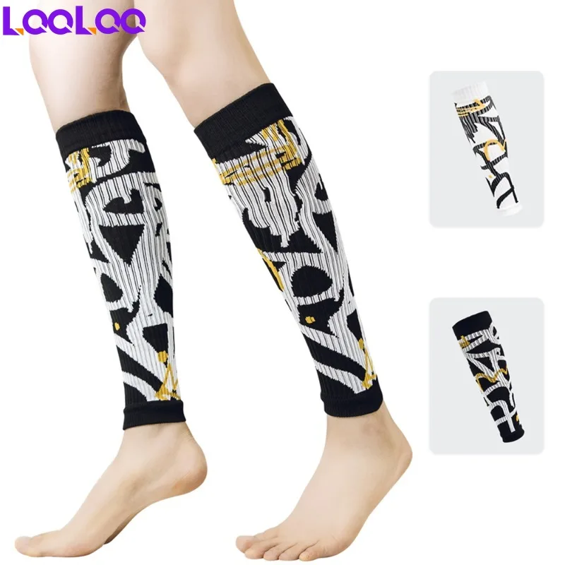 

1Pair Running Leg Compression Calf Sleeve Athletics Calf Shin Splints Elbow Knee Pads Protection For Women Men Sports Safety