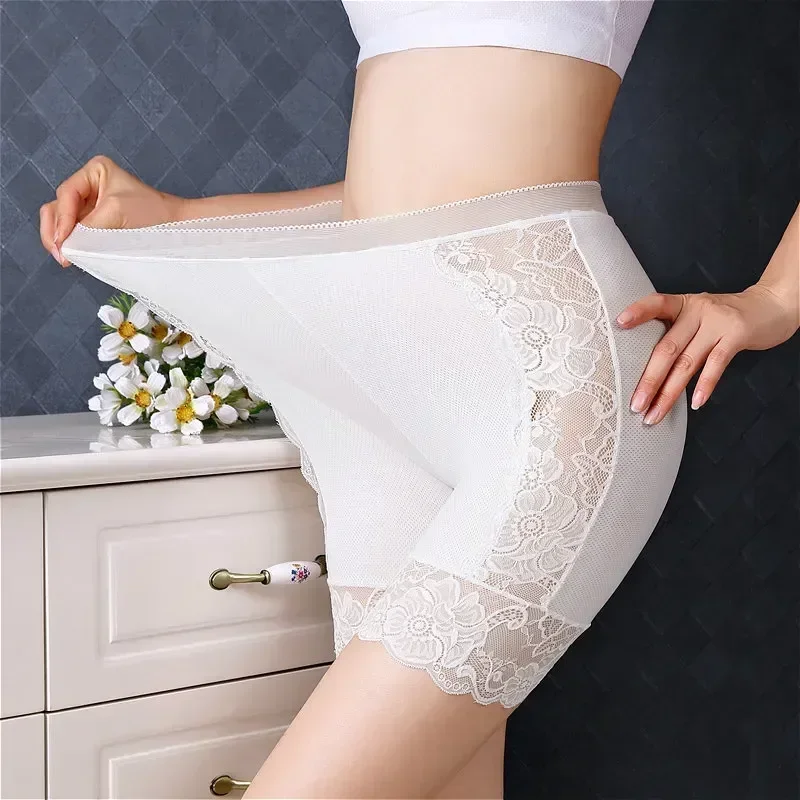 

Seamless Short Women Underwear Chafing Boxers Safety Sexy Boyshort Under Lace Panties For Size Pants Plus