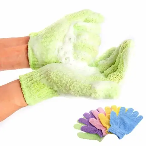 1pc Bath Glove Shower Body Deep Cleaning Peeling Exfoliating Bast Wisp Massage Moisturizing Sponge Skin Washcloth Bath Body Wash