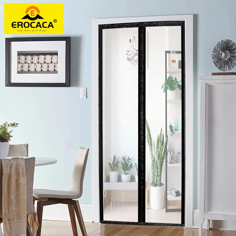 

EROCACA Door Curtain Household Magnetic Double Door Thickened Door Curtain Cold Sound Insulation Heat Preservation Cold