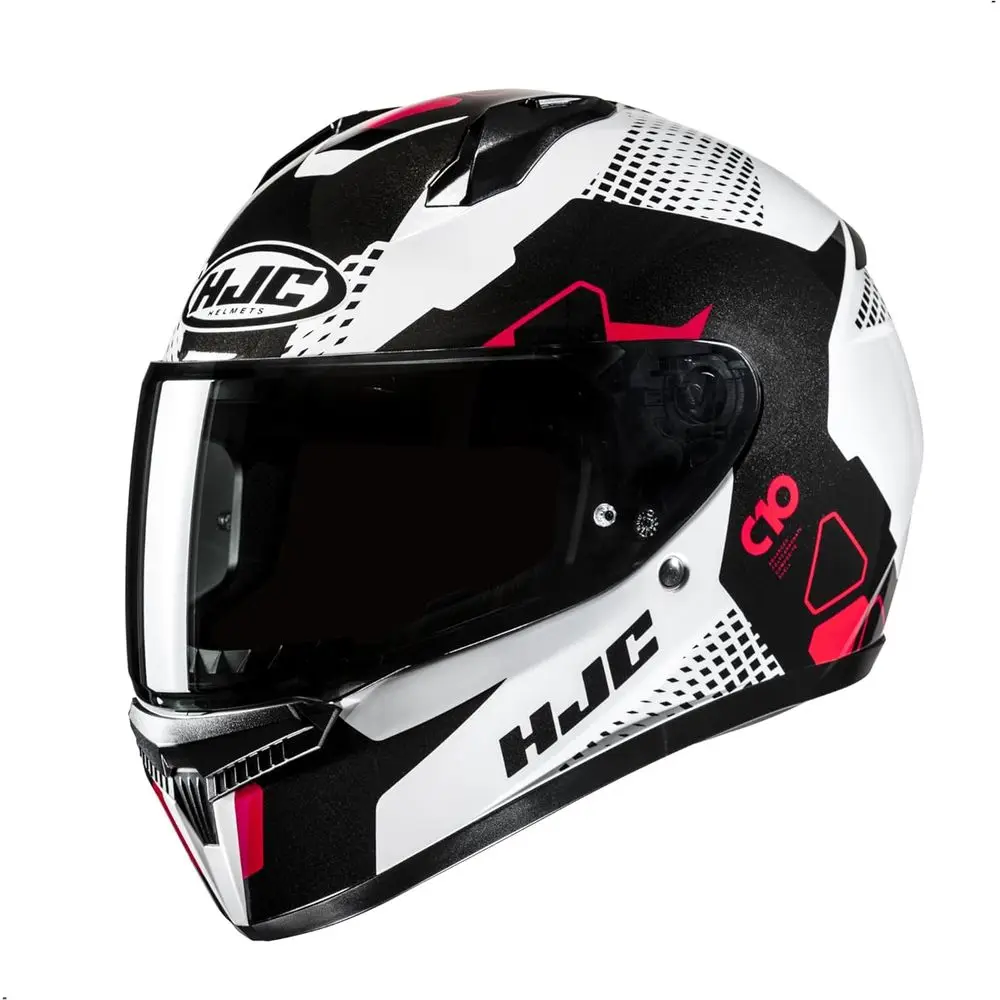 

C10 Aspa Full Face Motorcycle Helmet with HJ-34P Pinlock Shield, DOT Approved (MC1, Large)