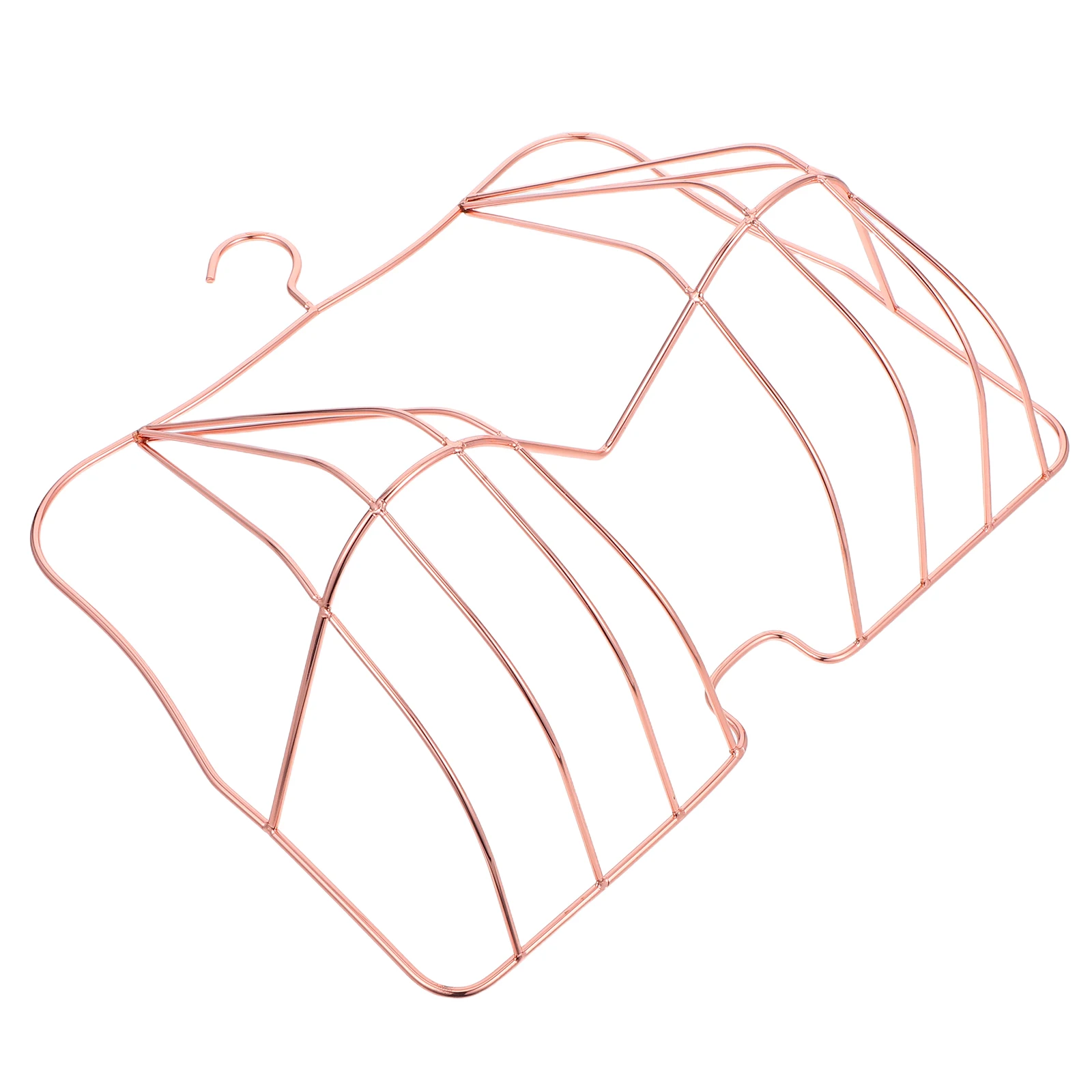 

Rose Gold Bra Display Rack Metal Enhanced Stability Flexible Hanging Organizer Boutique Lingerie Organizer Retail Display