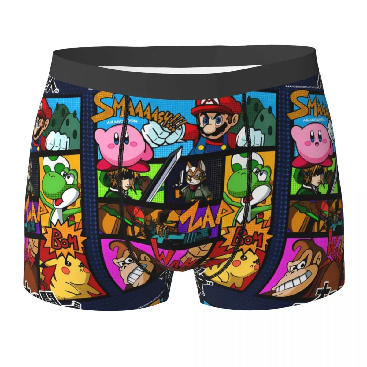 Super-Marios Underwear Classic Underpants Custom Boxer Brief For Men Pouch Plus Size Boxershorts