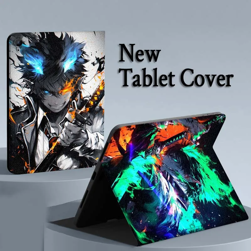 

Blue Exorcist Anime Pattern Tablet Case For Samsung Galaxy Tab A A7 A8 A9 A11 S6 S11 Lite Plus 10.1 10.4 10.5 Inch