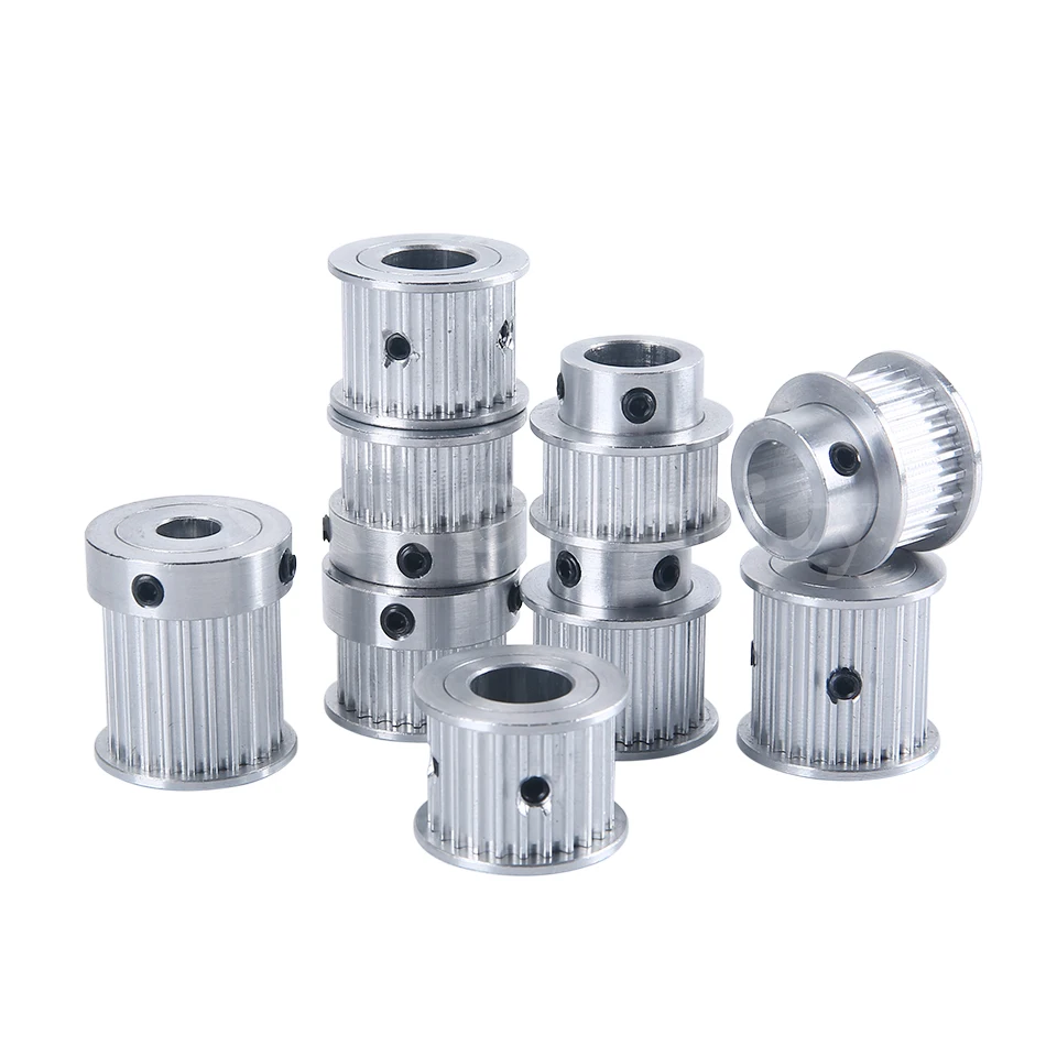 HTD3M 24T مؤقت اشتعال بكرة 10/15/20 مللي متر عرض الحزام 5/6/6.35/7/8/10/12 مللي متر تتحمل AF مسننة بكرة عجلة 24 الأسنان والعتاد بكرة