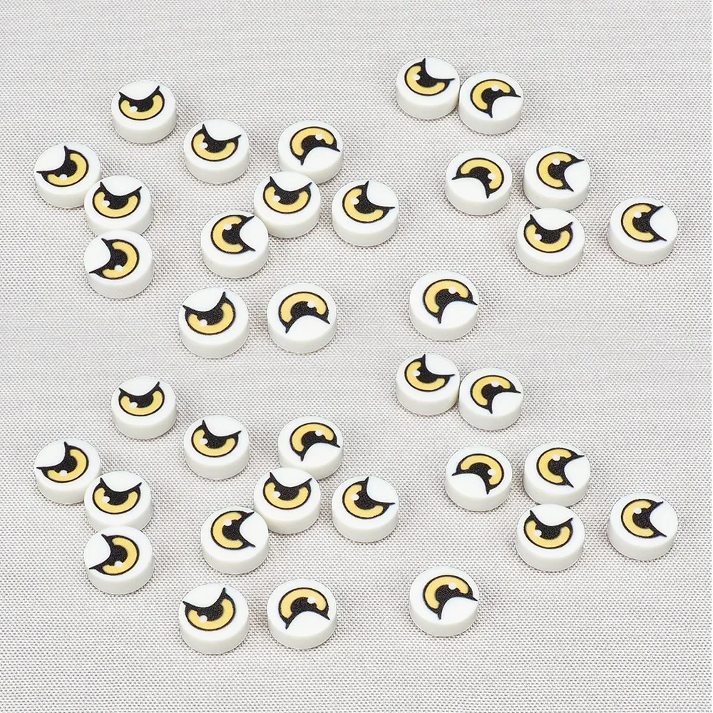 MOC 10PCS Orange Eyed Eagle Printed 98138 Pattern Building Blocks Kits Animal Dinosaur Bricks Particle Educational Toys Gifts