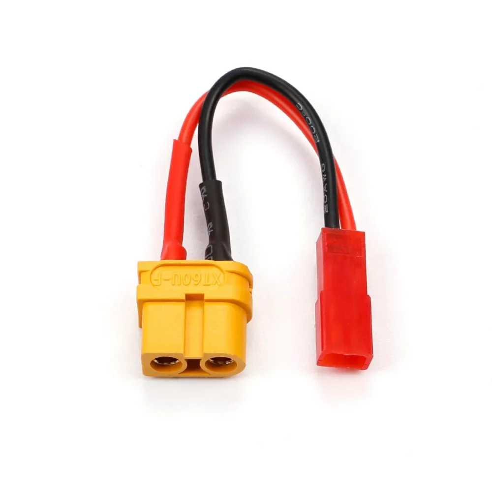 5pcs Amass XT60U Male Plug to JST Connector Charging Adapter with 5cm 20awg silicone cable wire for FPV RC Libo Battery