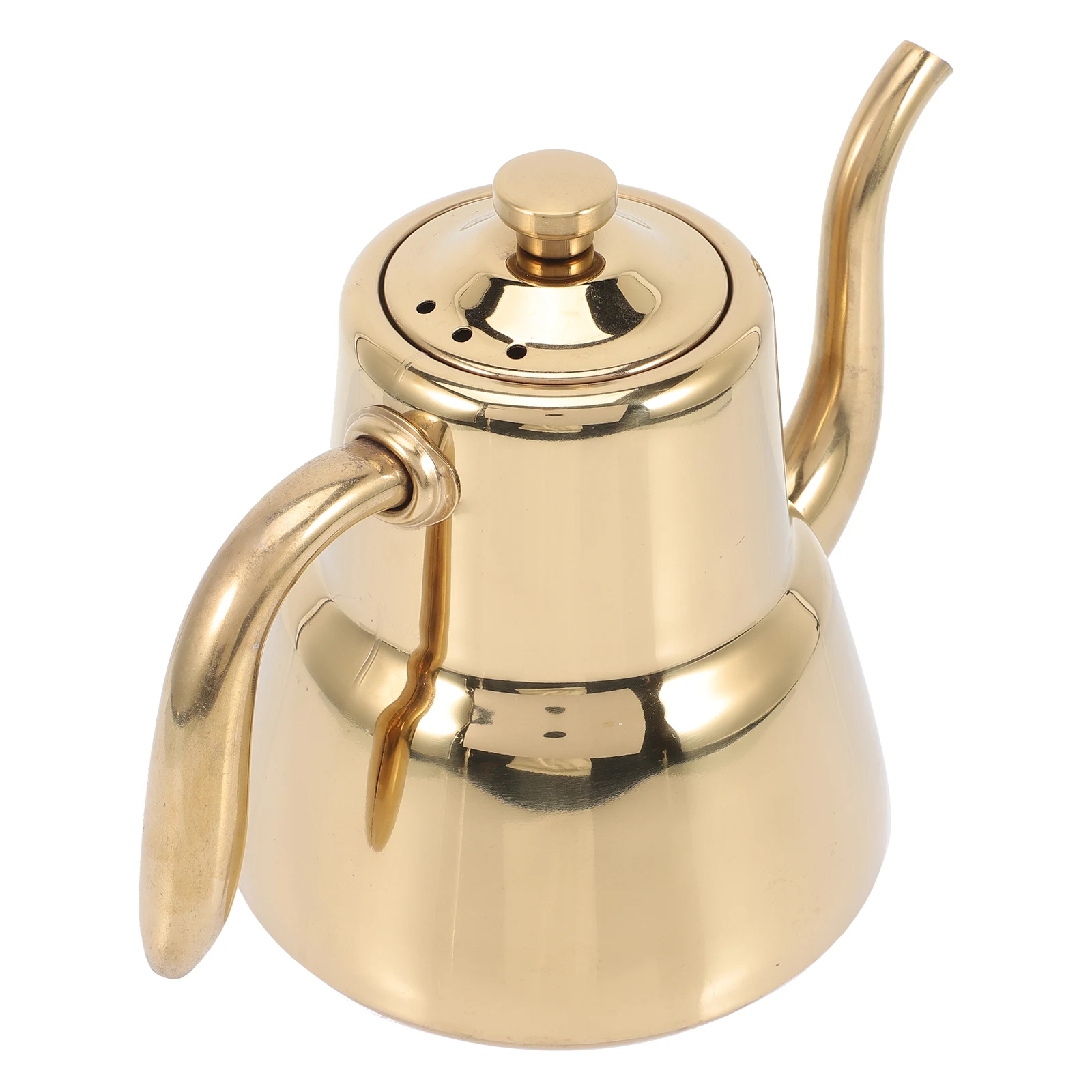 

Stainless Steel 304 Tea Pot Kitchen Water Kettle For Home Coffee Soup Brewing Handle Infuser Kettle Daily Use Kitchen