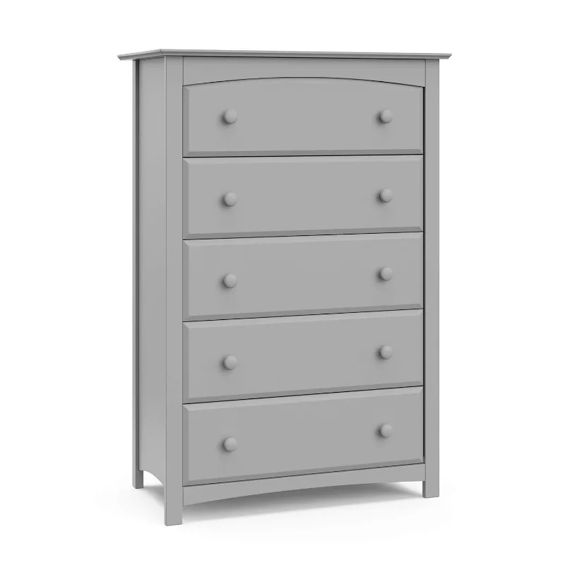 

5 Drawer Dresser (Pebble Gray) – Dresser for Kids Bedroom