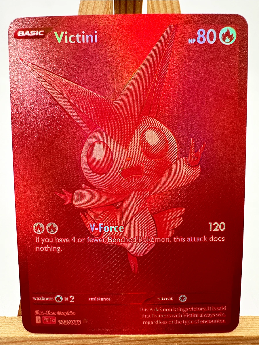 PTCG WHT BLK Victini Zekrom Reshiram Hida Englisch Spielzeug Hobbies Hobby Sammlerstücke Spielesammlung Anime-Karten