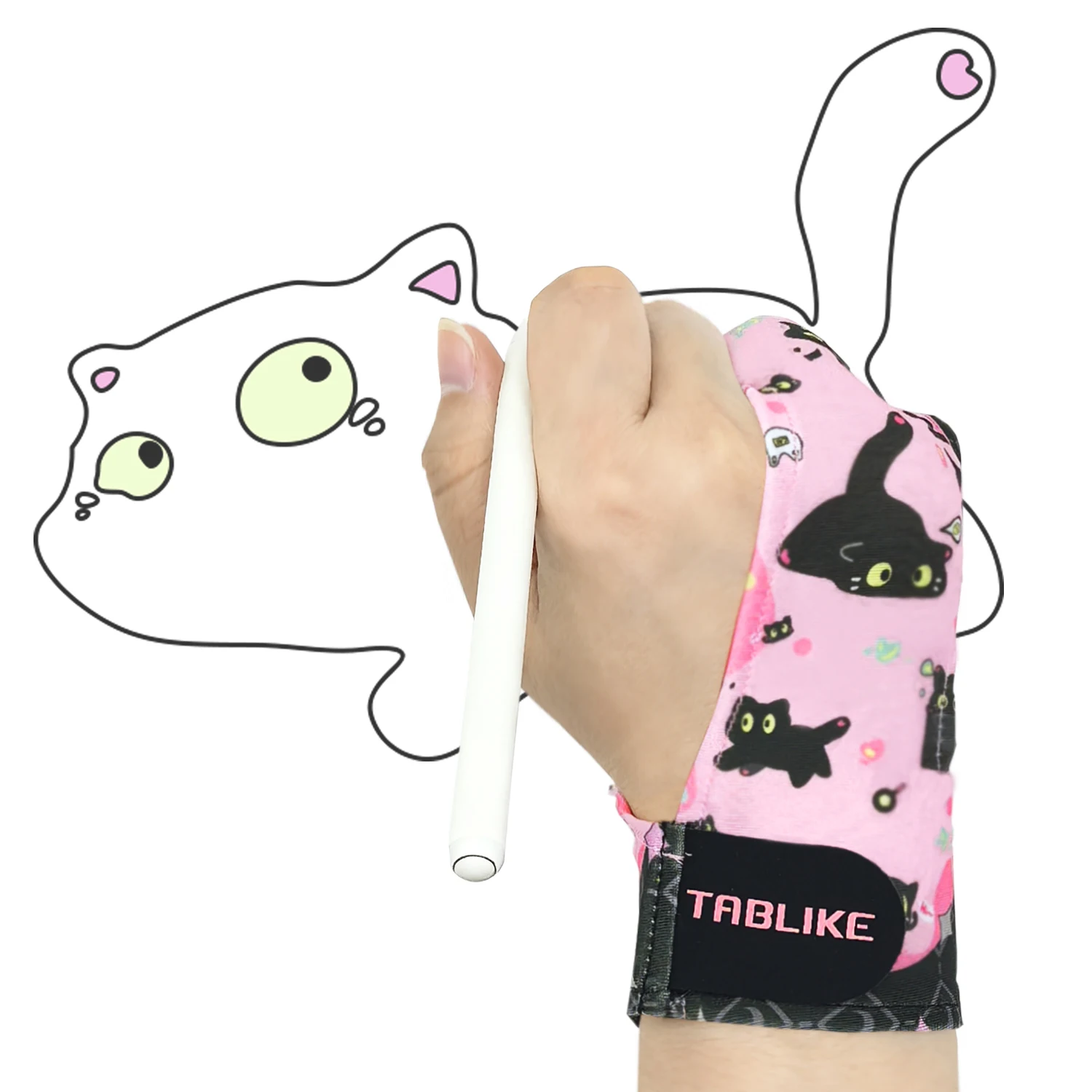 Digital Drawing Glove, Artist Glove with 3-Layer Palm Rejection for Graphic Drawing Tablet, iPad, Sketching for Designer Student