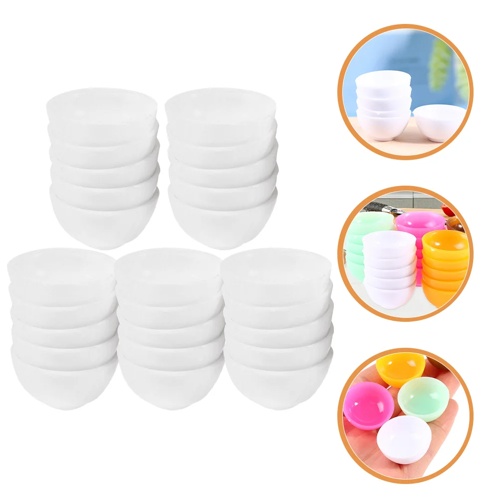 25 Pcs Mini Bowl Toy Play House Toys Tiny Tableware Miniature Accessories for Miniatures Kitchen Pretend